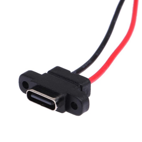 CONECTOR USB TIPO C HEMBRA JACK P/EMPOTRAR TORNILLO