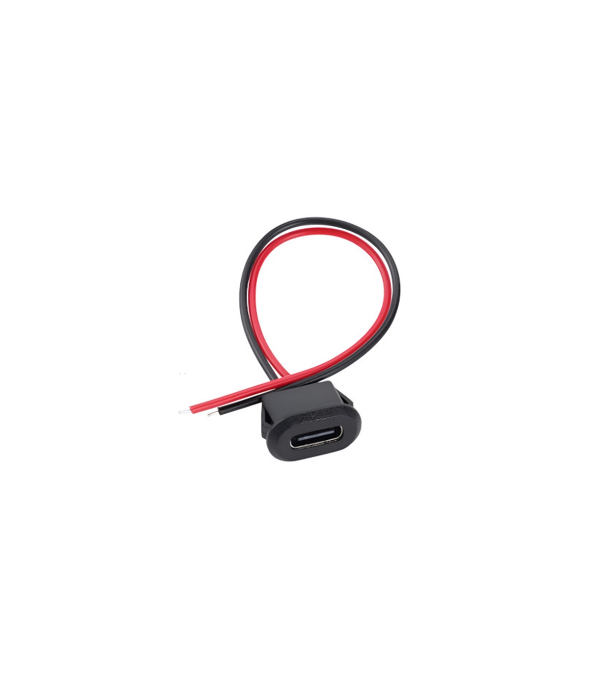 CONECTOR USB TIPO C HEMBRA JACK P/EMPOTRAR HEBILLA