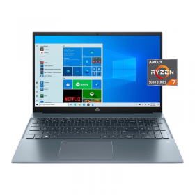 LAPTOP NUEVA HP PAVILLION 15-EH1070WM GREY AMD RYZEN 7 15.6 PULG FHD 8GB RAM 512GB SSD 