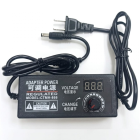 ADAPTADOR FUENTE DE PODER 3V A 24V REGULABLE C/PERILLA INPUT 100V-240V