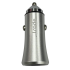 CARGADOR PARA CARRO LRODE 40W(AA36W) DOBLE PUERTO USB 3.0 PLATEADO