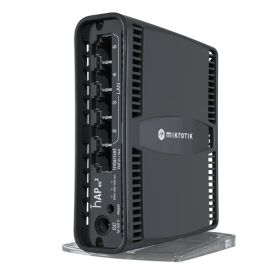 ROUTER WIFI MIKROTIK 5 PUERTOS GIGABIT (4 LAN + 1 POE) CPU 864MHZ 1GB RAM HAP-AX2