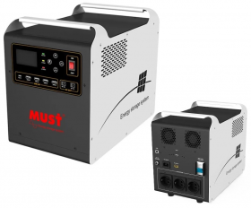 ESTACION ENERGIA PORTATIL MUST 1KW MPPT 60A 1280WH 12.8V/100AH 2 MODOS DE CARGA LIFEPO4