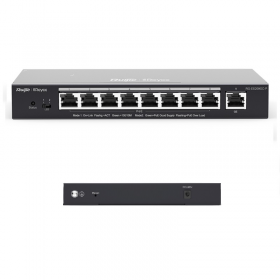 SWITCH ADMINISTRADO 9 PUERTOS GIGABIT (8 POE+) METAL DESKTOP RUIJIE REYEE RG-ES209GC-P