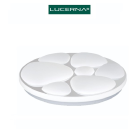 LAMPARA DE TECHO DECORATIVA LUCERNA 46W BLANCA 3 TONOS STONE S-610P-G