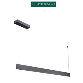 LAMPARA DECORATIVA COLGANTE EXCALIBUR 36W 3 TONOS 3K/4K/6K NEGRA LUCERNA S-EXCALIBUR-C-N
