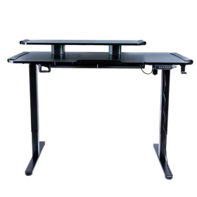 MESA GAMER AJUSTABLE C/LUZ LED PARA PC ASTRA 3 NIVELES C/BASES INDEPENDIENTES ASTEGT07
