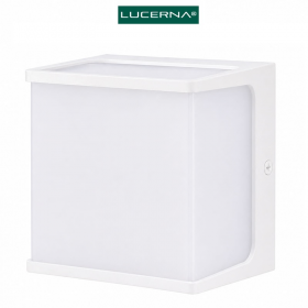 APLIQUE LAMPARA LED DE PARED DECORATIVA LUCERNA ALUM.BLANCO 12W 3K LP0641-B