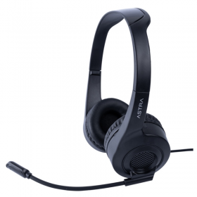 AUDIFONO AURICULAR C/MICROFONO Y CONTROLADOR MULTIMEDIA INTEGRADO E10 USB ASTRA PARA PC ASE10BK