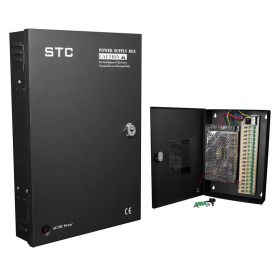 FUENTE CENTRALIZADA 12V 20A 18 CANALES CERTIFICADA C/MODULO PARA BATERIA DE RESPALDO MARCA STC