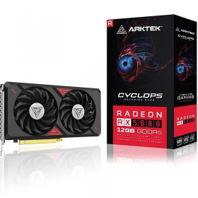 TARJETA DE VIDEO CYCLOPS RADEON RX5600 ATX 12GB VRAM GDDR6 192BIT HDMI/DP ARKTEK PCIE-X16 4.0
