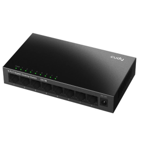 SWITCH 8 PUERTOS GIGABIT 10/100/1000 METAL DESKTOP CUDY GS108_US V4.0