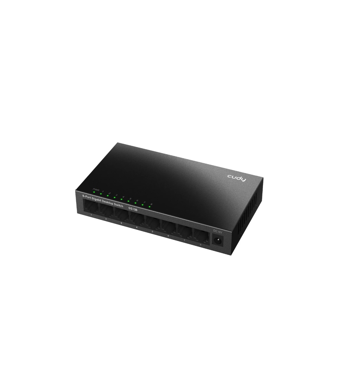 SWITCH 8 PUERTOS GIGABIT 10/100/1000 METAL DESKTOP CUDY GS108_US V4.0