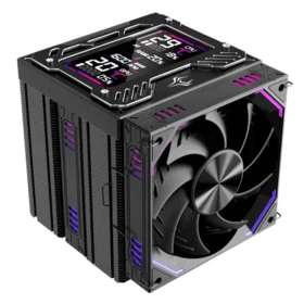 REFRIGERACION DE AIRE PARA CPU F.A.S.T PANTALLA LCD ARGB FT12DSL-6-BK 275W TDP 1STPLAYER