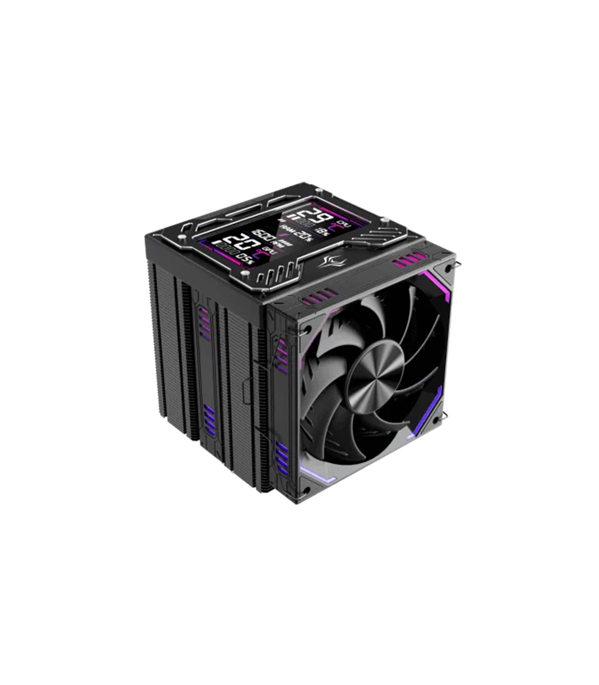 REFRIGERACION DE AIRE PARA CPU F.A.S.T PANTALLA LCD ARGB FT12DSL-6-BK 275W TDP 1STPLAYER