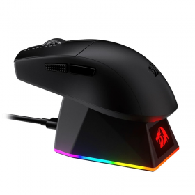 MOUSE GAMER REDRAGON INALAMBRICO RGB KING ULTRA LIVIANO TRI-MODO C/BASE CARGA MAGNETICA M999
