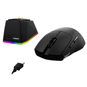 MOUSE GAMER REDRAGON INALAMBRICO RGB KING ULTRA LIVIANO TRI-MODO C/BASE CARGA MAGNETICA M999