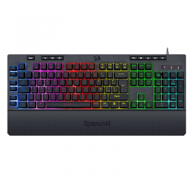 TECLADO REDRAGON GAMER MECANICO RGB ANTI-GHOSTING/TECLAS MACRO SHIVA K512RGB-1-SP