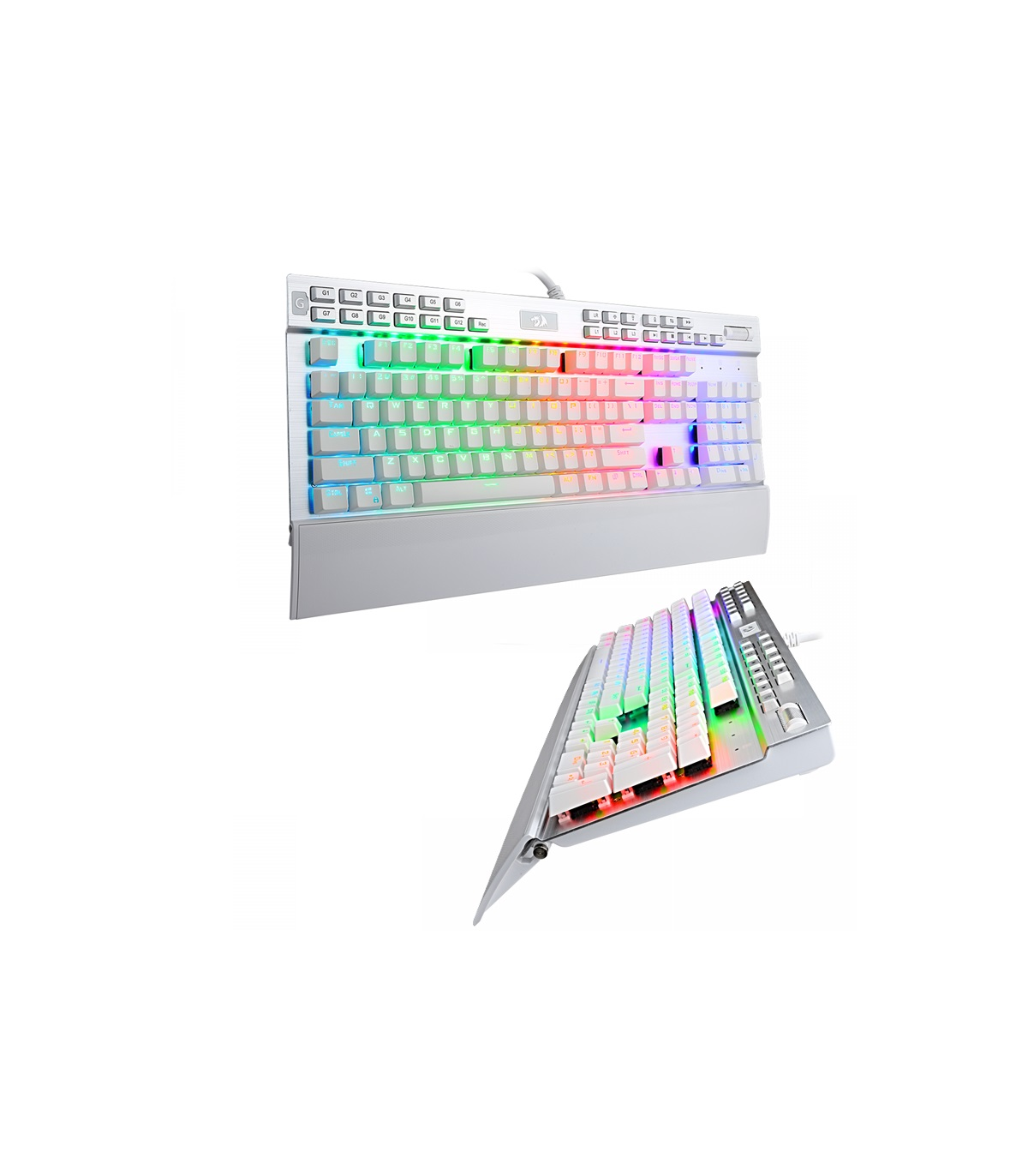 TECLADO REDRAGON GAMER MECANICO RGB SWITCH PURPLE ALUMINIO YAMA K550W-RGB-1