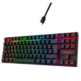 TECLADO REDRAGON GAMER MAGNETICO RGB CHROMA TKL ABS ESPAÑOL USB-C KUMARA K552RGB-M