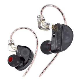AUDIFONO MONITOR IN EAR KONOKA 3D HIFI HIBRIDO C/MICROFONO NEGRO CVJ 