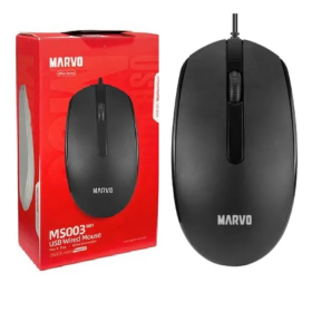 MOUSE OPTICO USB ERGONOMICO MARVO BASIC MS003-BK