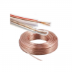 DE CABLE DE CORNETA TRANSPARENTE AUDIO 2X16 AWG 100% COBRE