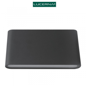 APLIQUE LAMPARA LED DE PARED DECORATIVA LUCERNA NEGRA 12W 3000K INTERIOR-EXTERIOR LP5012