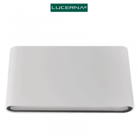 APLIQUE LAMPARA LED DE PARED DECORATIVA LUCERNA BLANCA 12W 3000K INTERIOR-EXTERIOR LP5012-B
