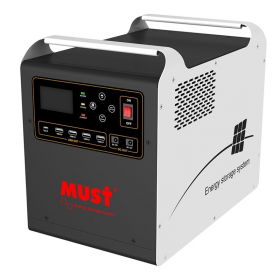 ESTACION ENERGIA PORTATIL MUST 2KW MPPT 60A 2560WH 25.6V/100AH 3 MODOS DE CARGA LIFEPO4