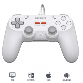 GAMEPAD CONTROL ALAMBRICO GAMESIR GAMER XBOX PC TEGENARIA LITE HALL EFFECT SERENE WHITE