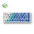 TECLADO MCHOSE GAMER G75 PRO SWITCH MECANICO MATCHA RGB TRI-MODE V2 ARTIC SNOW 8K G75-12A