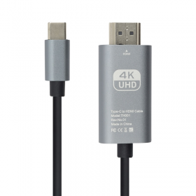 CABLE TIPO C MACHO A HDMIA (HDTV) MACHO 4K 1.8 M