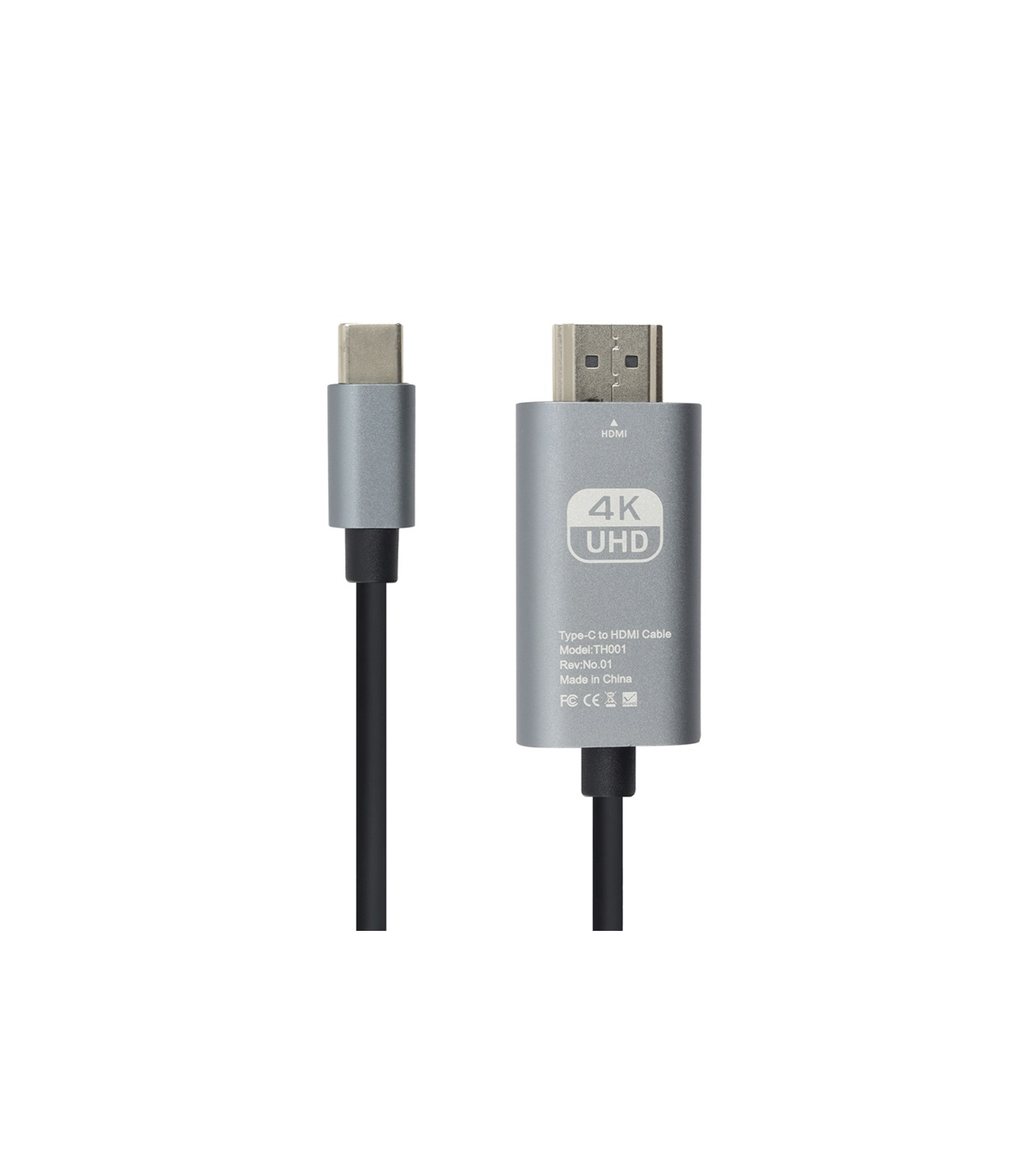 CABLE TIPO C MACHO A HDMIA (HDTV) MACHO 4K 1.8 M