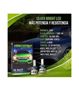 BOMBILLO LED HAMMER 9006 RALLY LED 45W 5500LM
