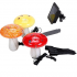 JUEGO LUCES LED DE 3 HONGOS SOLARES