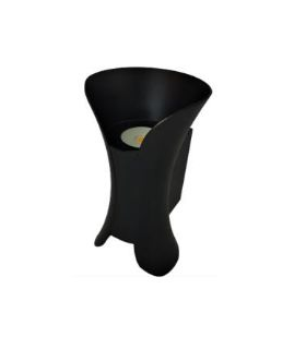 APLIQUE LAMPARA LED DE PARED DECORATIVA NEGRA 10W LUZ CALIDA LED207-N