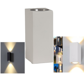 APLIQUE LAMPARA LED DE PARED DECORATIVA BLANCA 6W LUZ CALIDA LED209