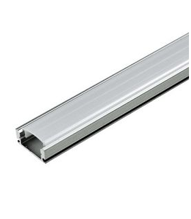 PERFIL PARA CINTA LED SUPERFICIAL DE ALUMINIO 1 METRO XT546