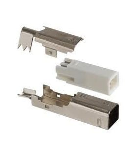 CONECTOR USB TIPO B MACHO PARA CABLE