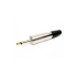 CONECTOR METALICO MONO PLUG 1/4 PULGADAS JUMBO PUNTA DORADA
