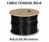 BOBINA CABLE COAXIAL RG6 ROLLO 305 METROS