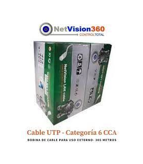 BOBINA DE CABLE UTP OUTDOOR NETLINKS CAT6 305M