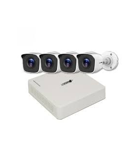 KIT DVR LOGAN 8CH 4 CAMARAS 2MP LX842BN-CXCL