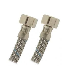 MANGUERA CANILLA FLEXIBLE DE ACERO 1/2 40CM GRIVEN HSB60