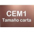 LAMINA CEM 1 CARA TAMANO CARTA