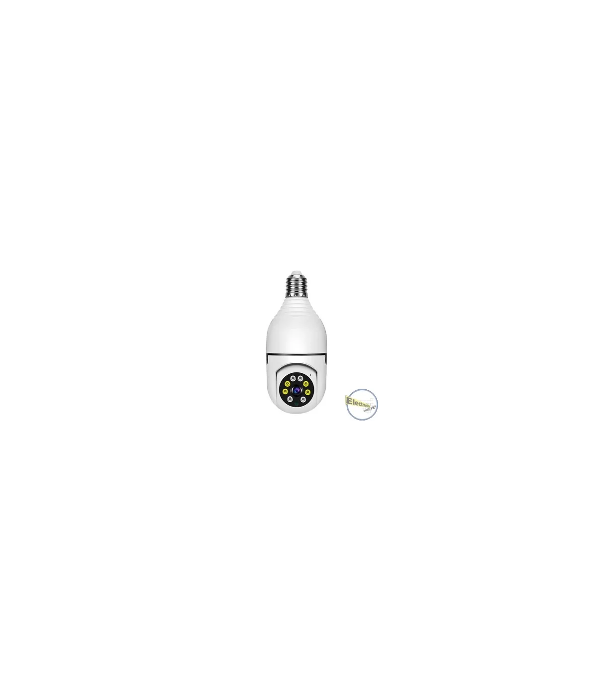 CAMARA ROTATIVA IP WIFI PANORAMA 360 GRADOS BOMBILLO LED AUDIO H100-M8