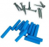 SET RAMPLUG AZUL CON TORNILLO 5/16 PULG. 25 UNIDADES
