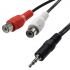 CABLE PLUG 3.5MM STEREO A 2 RCA HEMBRAS