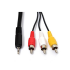 CABLE PLUG 3.5MM STEREO A 3 RCA MACHOS